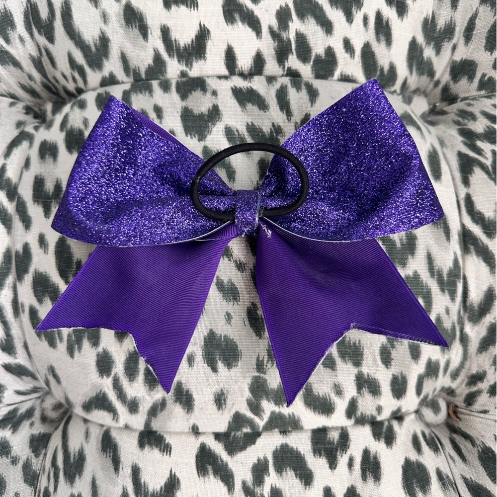 Purple iBackspot Cheerleading Bow - Picture 2 of 2